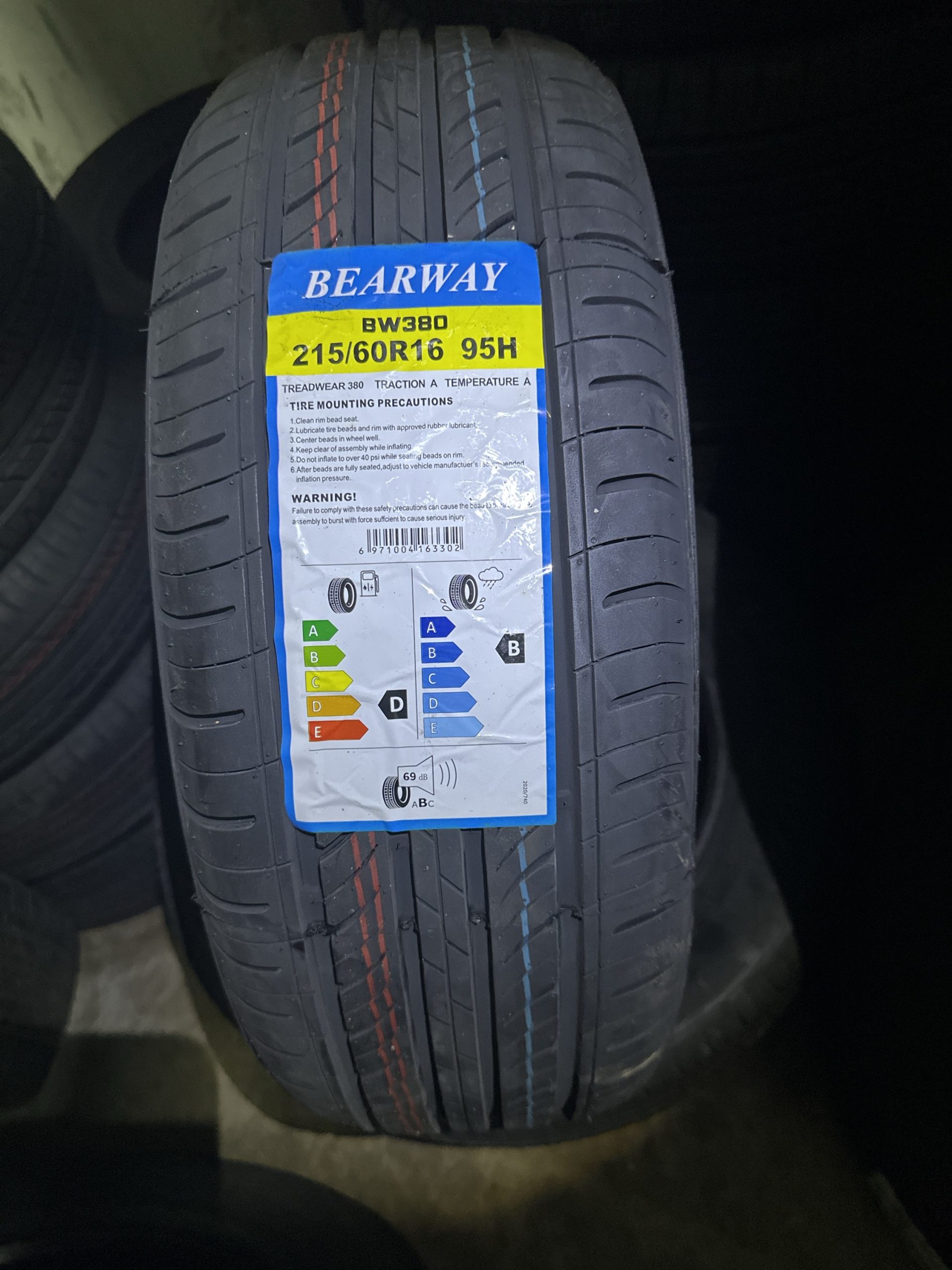 New Tyre 215/60R16 BEARWAY BW380 95H Year 2024