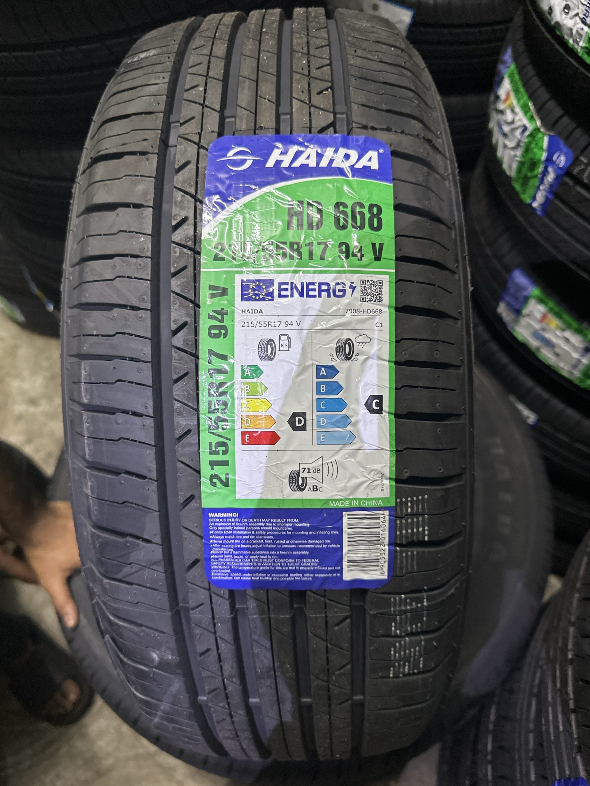 New Tyre 215/55R17 HAIDA HD668 Year 2024